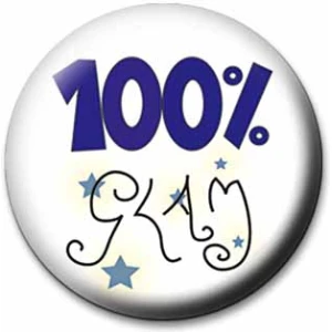 100% Glam Button
