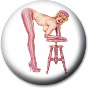 Bettie Page - Chair by Olivia De Berardinis Button