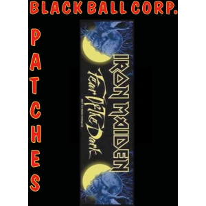 Iron Maiden Fear of the Dark - 7.5" x 2" Super Strip Printed Woven Patch