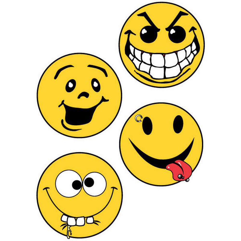 U-8U-100px Smiley Face Variety - Large Sticker Image