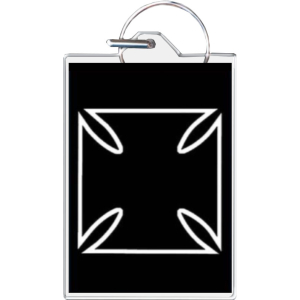 Iron Cross Keychain - 1.5" x 2"