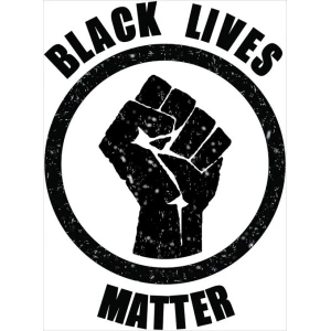 Black Lives Matter Fist Poster - 24" x 36"
