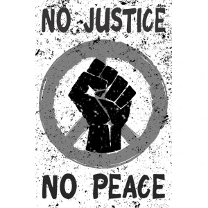 No Justice, No Peace Mini Poster - 11" x 17"