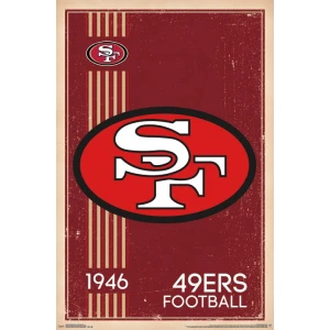 NFL San Francisco 49'ers Poster - 22.375'' x 34''
