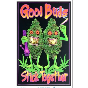 Good Buds Black Light Poster Image