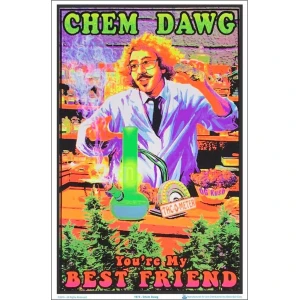 Chem Dawg Flocked Blacklight Poster - 23" x 35"
