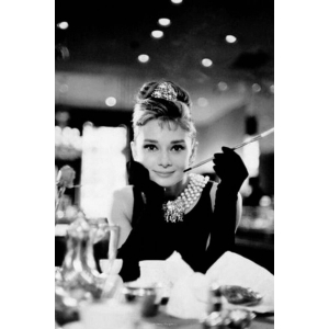 Audrey Hepburn Breakfast At Tiffany's Poster - 24" x 36"