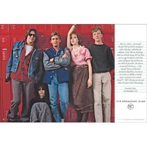 Breakfast Club Lockers Poster - 36" x 24"