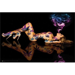 Purple Kush by Daveed Benito Poster - 36" x 24"