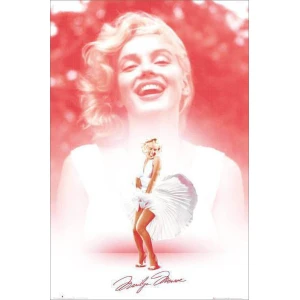 Marilyn Monroe - Pink Dress Smile Poster - 24" x 36"
