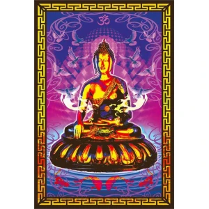 Buddha - Non-Flocked Blacklight Poster - 24" x 36"