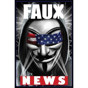 Faux News by Daveed Benito Poster - 24" x 36"
