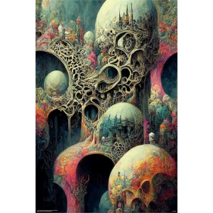 Psychedelic Dystopia Poster - 24" x 36"