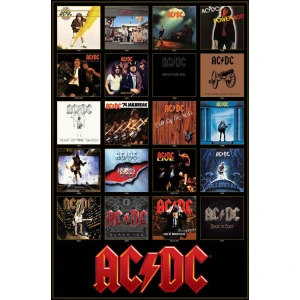 AC/DC Discography Poster - 24" x 36"