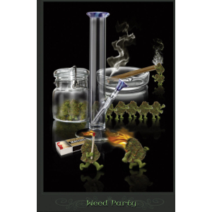 Weed Party Poster - 24" x 36"