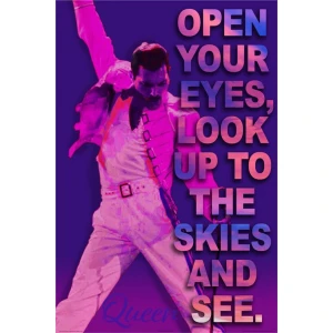 Queen "Open Your Eyes" Poster - 24" x 36"
