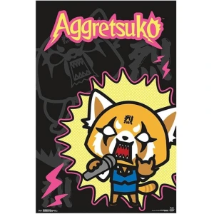 Aggretsuko - Rock Out Poster - 22.375'' x 34''