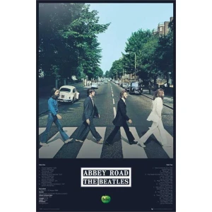 The Beatles - Abbey Road Tracks Poster - 24" x 36"