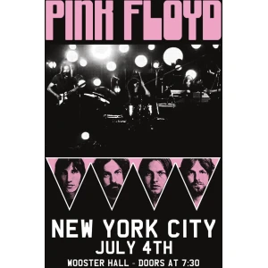 Pink Floyd New York City Concert Poster - 24" x 36"