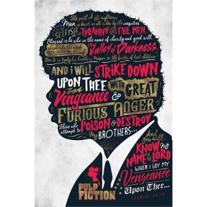 Pulp Fiction - Ezekiel 25:17 Poster - 24" x 36"