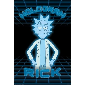 Rick and Morty - Hologram Rick Poster - 22.375" x 34"