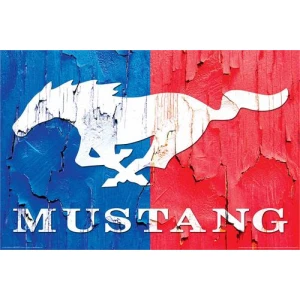 Mustang Logo Poster - 36" x 24"