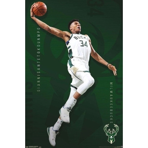 NBA Milwaukee Bucks - Giannis Antetokounmpo Poster - 22.375" x 34"