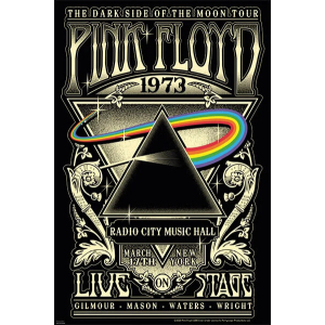 Pink Floyd Radio City Music Hall 1973 Poster - 24" x 36"