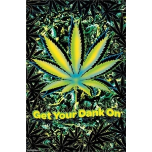 Marijuana Neon Poster - 22.375" x 34"