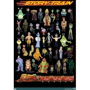 Rick and Morty - Story Train Poster - 22.375" x 34"