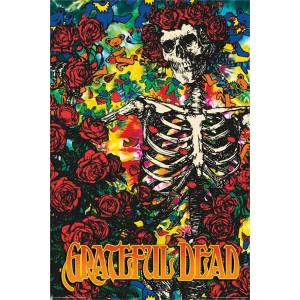Grateful Dead Skeleton & Roses Poster 24" x 36"
