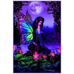 Fairy Garden - Non-Flocked Blacklight Poster 24" x 36"