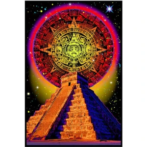 Mayan - Non-Flocked Blacklight Poster 24" x 36"