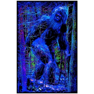Bigfoot - Non-Flocked Blacklight Poster 24" x 36"
