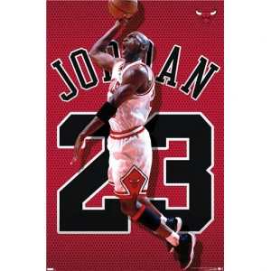 Michael Jordan - Jersey Poster - 22.375" x 34"