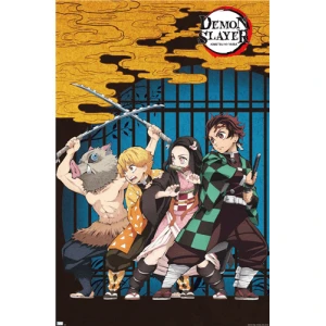 Demon Slayer - Group Art Poster - 22.375" x 34"