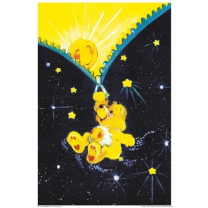 Care Bears Zipper - Non-flocked Blacklight Poster 24" x 36"