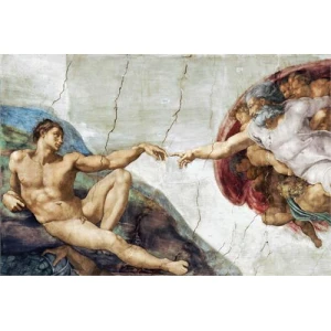 Michelangelo Creation of Adam Poster - 36" x 24"