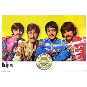The Beatles Lonely Hearts Club Poster - 35" x 23"