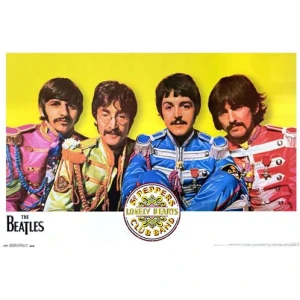 The Beatles Lonely Hearts Club Poster - 35" x 23"