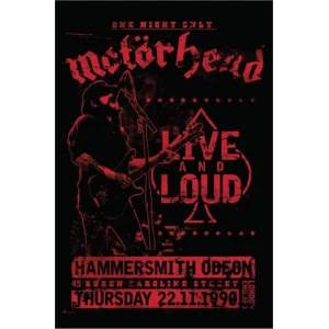 Motorhead Live and Loud Poster 24" x 36"