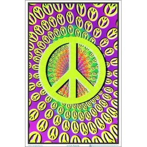 Peace Op Black Light Poster Image