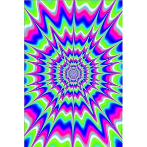 Creeper Black Non-Flocked Black Light Poster - 24" x 36"