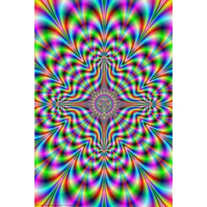 Psychedelic Pulse Poster - 24" x 36"