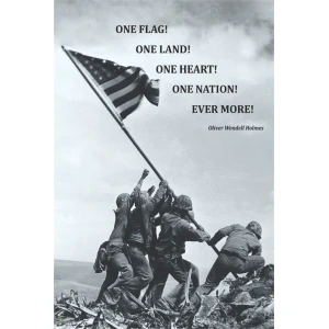 Iwo Jima - Raising the Flag Poster- 24" x 36"