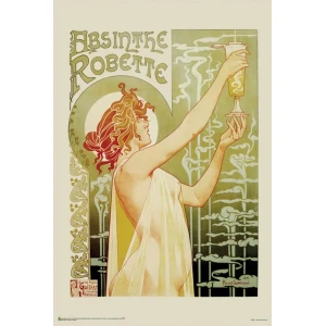 Absinthe Robette by Henri Privat-Livemont Poster 24" x 36"