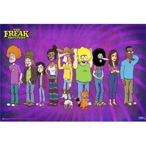 The Freak Brothers - Main Cast Poster 36" x 24"