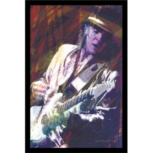 Guitar Master "Stevie Ray Vaughan" Poster by David Lloyd Glover - 24" x 36"