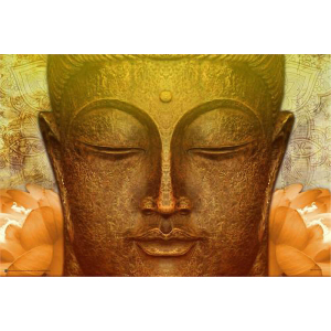 Buddha Gold Poster - 36" x 24"