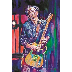 Keith Richards by David Lloyd Glover Poster - 24" x 36"